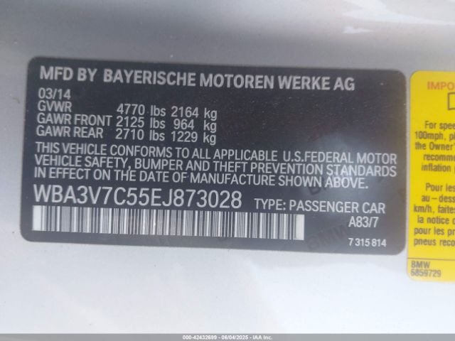 2014 BMW 428I WBA3V7C55EJ873028 Photo 8