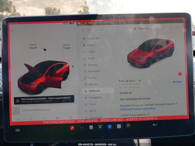 2022 TESLA MODEL Y 7SAYGDEE7NF351901 Photo 6