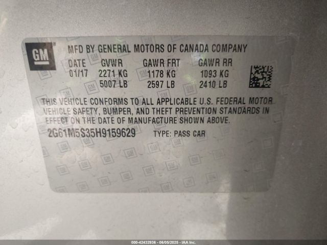 2017 CADILLAC XTS 2G61M5S35H9159629 Photo 8