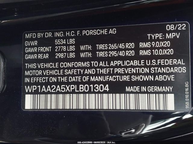 2023 PORSCHE MACAN WP1AA2A5XPLB01304 Photo 8