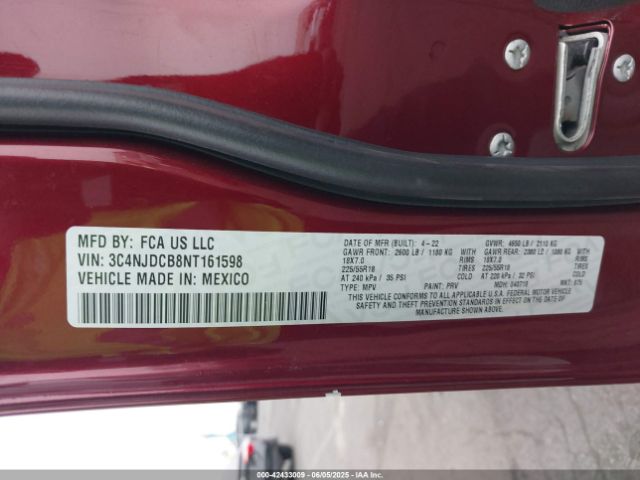 2022 JEEP COMPASS 3C4NJDCB8NT161598 Photo 8