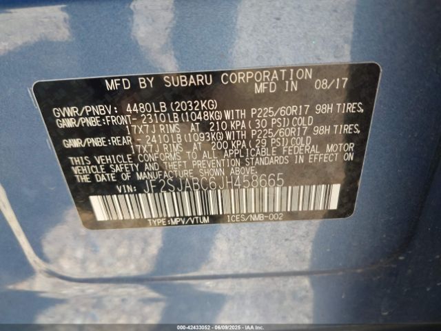 2018 SUBARU FORESTER JF2SJABC6JH458665 Photo 8