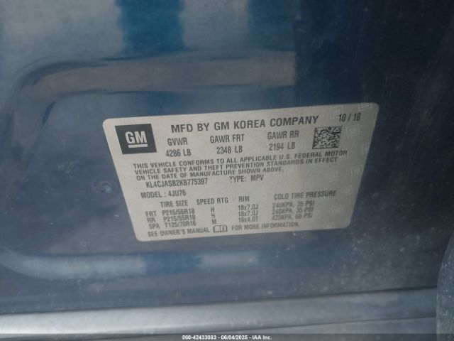 2019 BUICK ENCORE KL4CJASB2KB775397 Photo 8