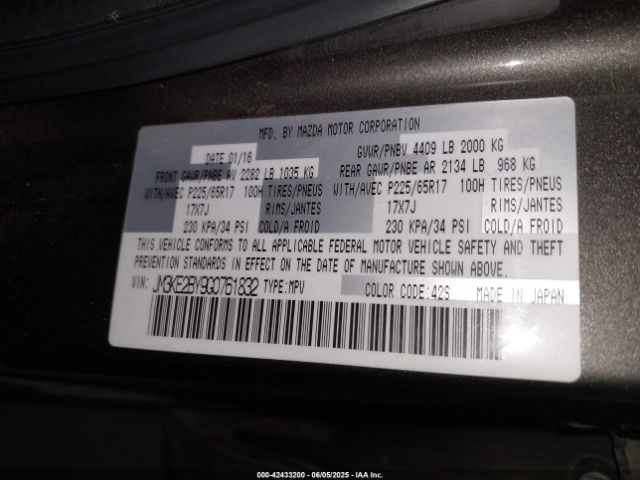 JM3KE2BY9G0761832 Mazda py