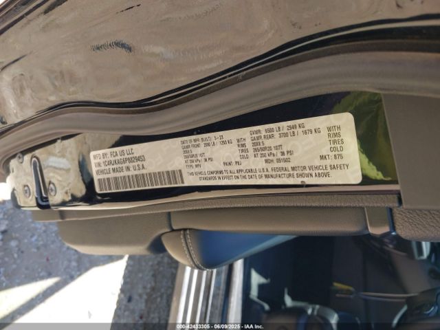 1C4RJKAG6P8829453 Jeep Grand Cherokee L Altitude 4x4