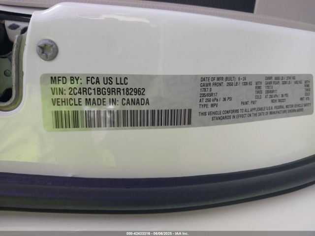 2024 CHRYSLER PACIFICA 2C4RC1BG9RR182962 Photo 8
