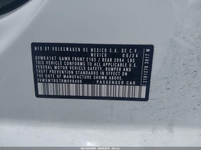 2024 VOLKSWAGEN JETTA 3VW5M7BU7RM098406 Photo 8