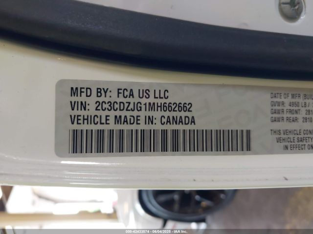 2021 DODGE CHALLENGER 2C3CDZJG1MH662662 Photo 8