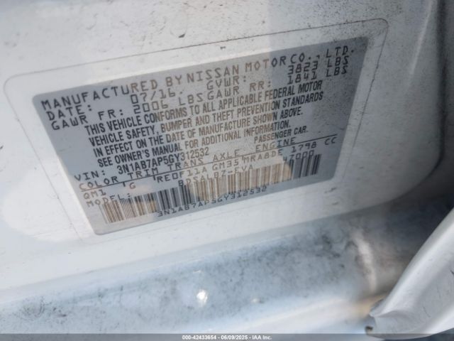3N1AB7AP5GY312532 Nissan Sentra