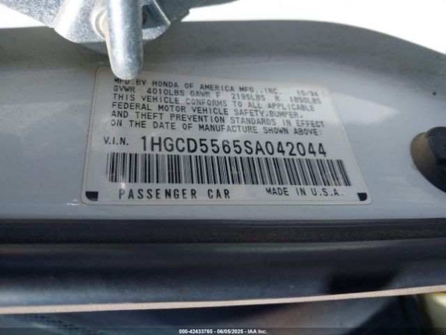1995 HONDA ACCORD 1HGCD5565SA042044 Photo 8