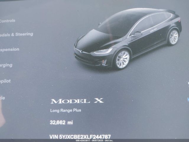 2020 TESLA MODEL X 5YJXCBE2XLF244787 Photo 6