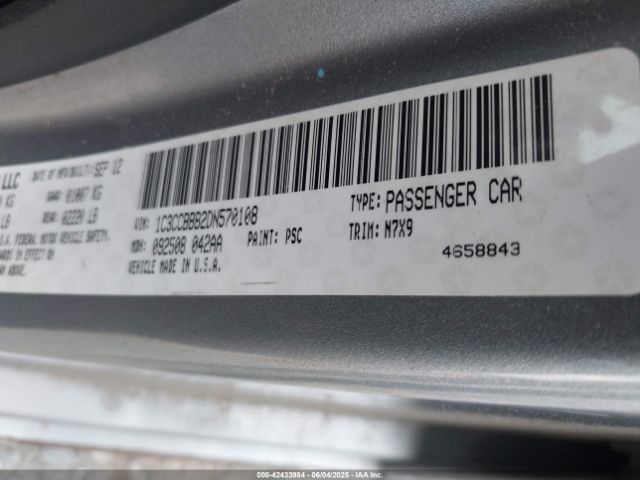 2013 CHRYSLER 200 1C3CCBBB2DN570108 Photo 8