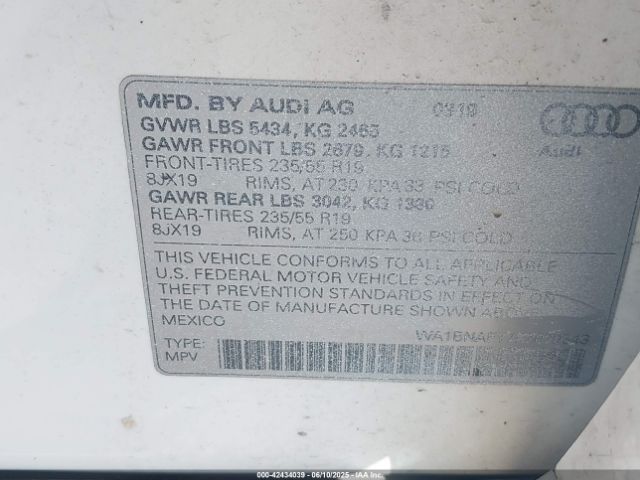 2019 AUDI Q5 WA1BNAFY7K2079343 Photo 8