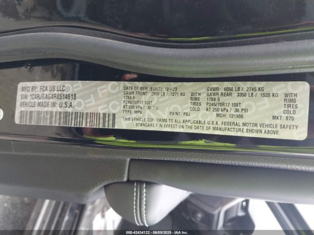 1C4RJGAG4R8514618 Jeep Grand Cherokee