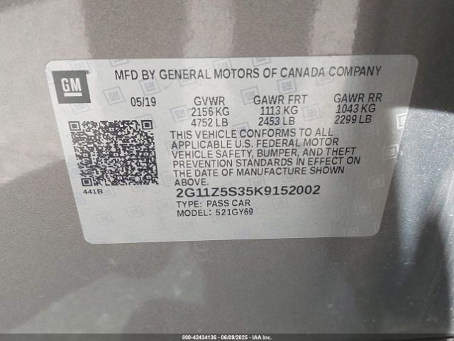 2G11Z5S35K9152002 Chevrolet IMPALA LT