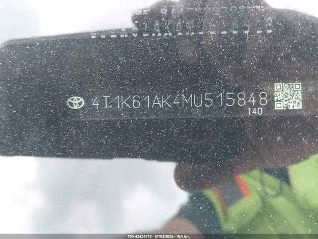 4T1K61AK4MU515848 Toyota a25a-fks