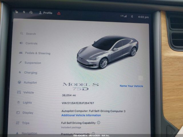 2018 TESLA MODEL S 5YJSA1E26JF264767 Photo 6