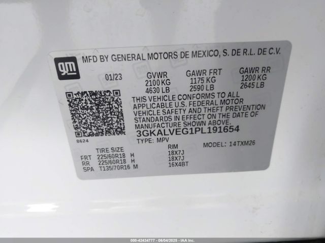 2023 GMC TERRAIN 3GKALVEG1PL191654 Photo 8