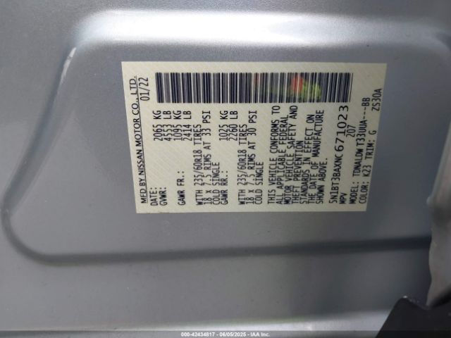 2022 NISSAN ROGUE 5N1BT3BAXNC671023 Photo 8