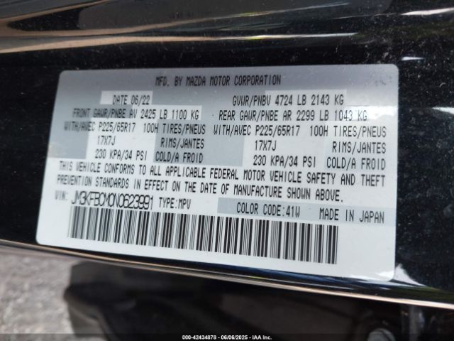 2022 MAZDA CX-5 JM3KFBCM0N0623991 Photo 8