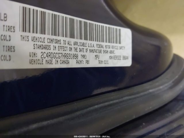 2C4RDGCG7HR691090 Dodge Grand Caravan Sxt