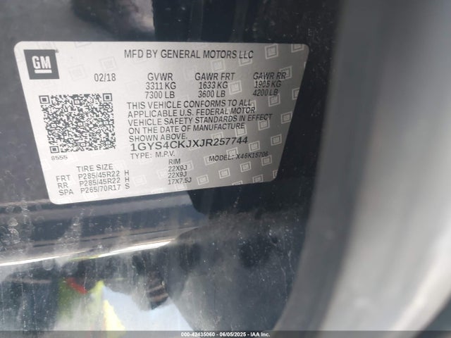 2018 CADILLAC ESCALADE 1GYS4CKJXJR257744 Photo 8