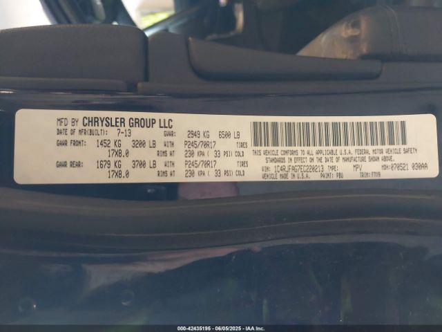1C4RJFAG7EC220213 Jeep Grand Cherokee Laredo