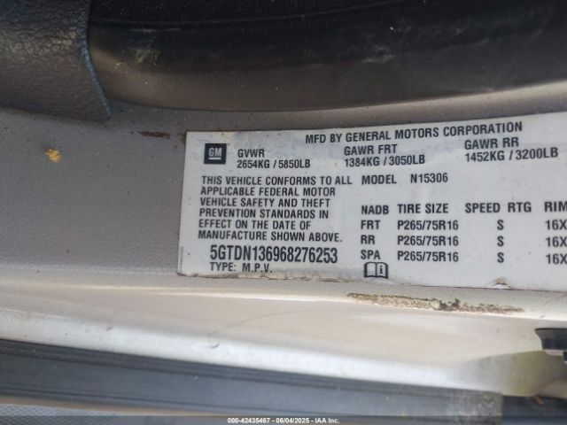 2006 HUMMER H3 SUV 5GTDN136968276253 Photo 8