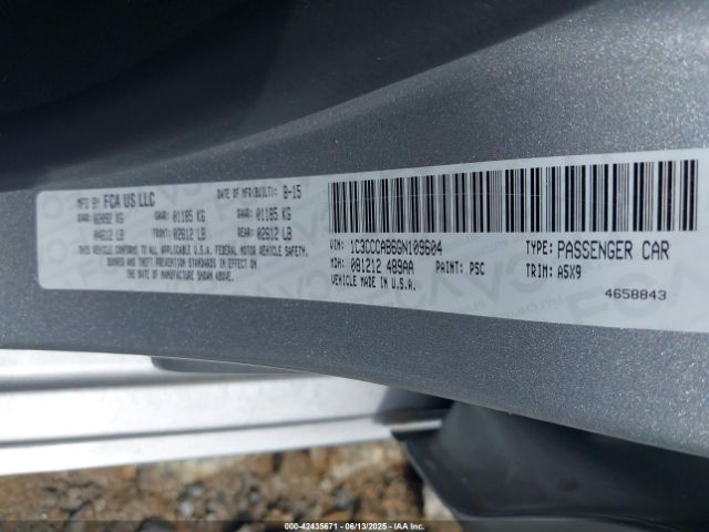 2016 CHRYSLER 200 1C3CCCAB6GN109604 Photo 8