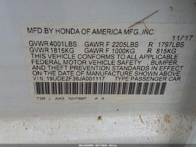 2018 ACURA ILX 19UDE2F36JA001117 Photo 8