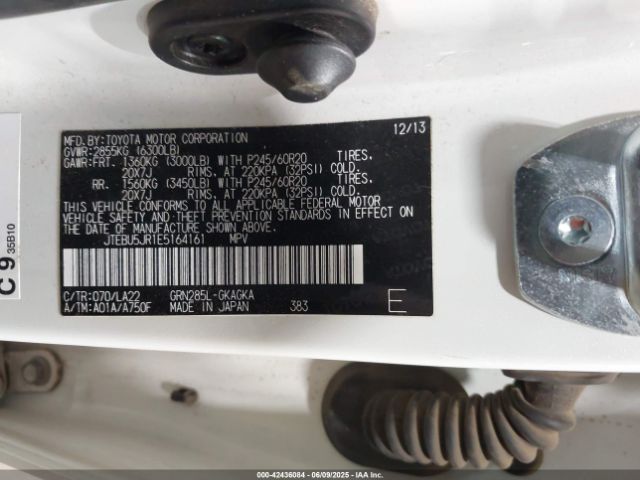 JTEBU5JR1E5164161 Toyota 1gr-fe