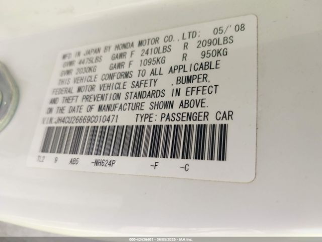 2009 ACURA TSX JH4CU26669C010471 Photo 8