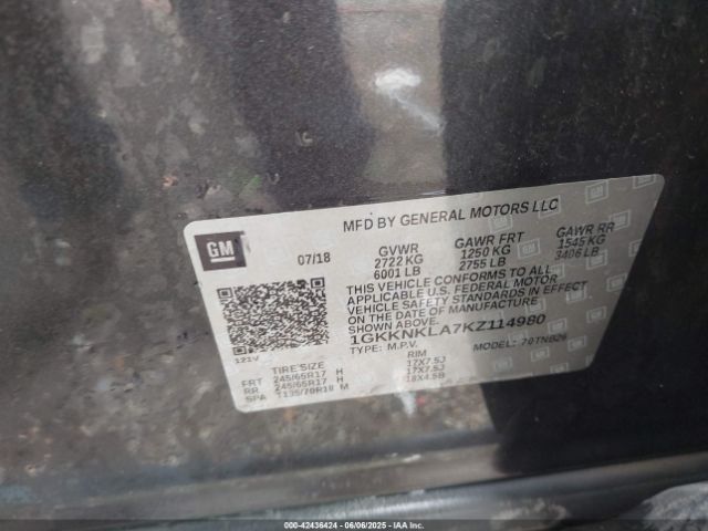 2019 GMC ACADIA 1GKKNKLA7KZ114980 Photo 8