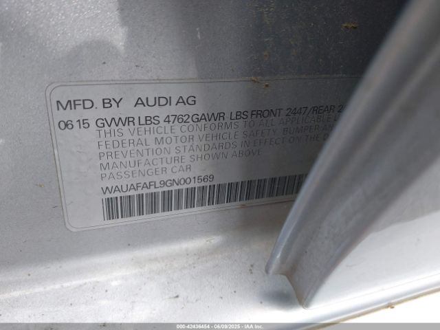2016 AUDI A4 WAUAFAFL9GN001569 Photo 8