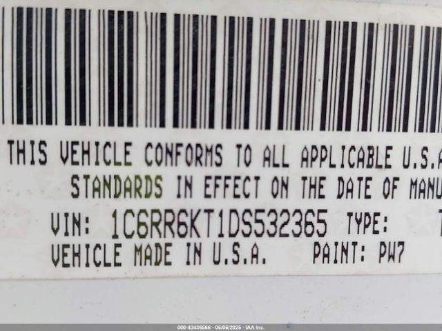 2013 RAM 1500 1C6RR6KT1DS532365 Photo 8