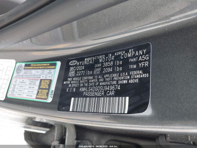 KMHLS4DG0SU949674 Hyundai Elantra Sel Convenience