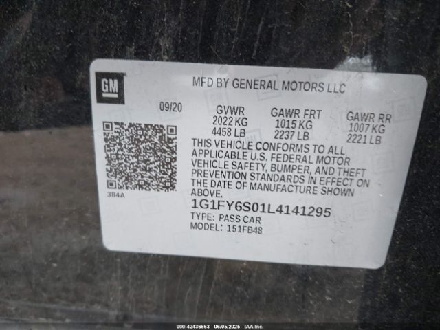 2020 CHEVROLET BOLT EV 1G1FY6S01L4141295 Photo 8