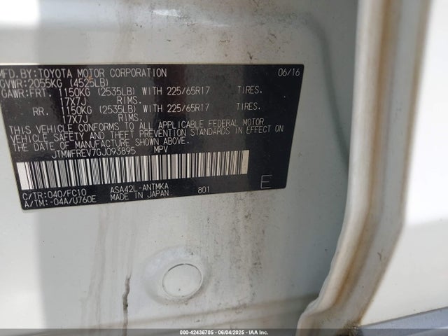 Toyota Rav4 Xle 2016 JTMWFREV7GJ093895 Image 9