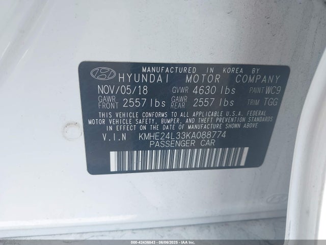 Hyundai gdi nu 2019 KMHE24L33KA088774 Image 9