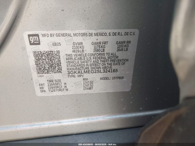 3GKALMEG2SL324165 GMC Terrain Fwd Elevation