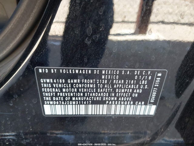 3VWD67AJ2GM311417 Volkswagen 1.4t