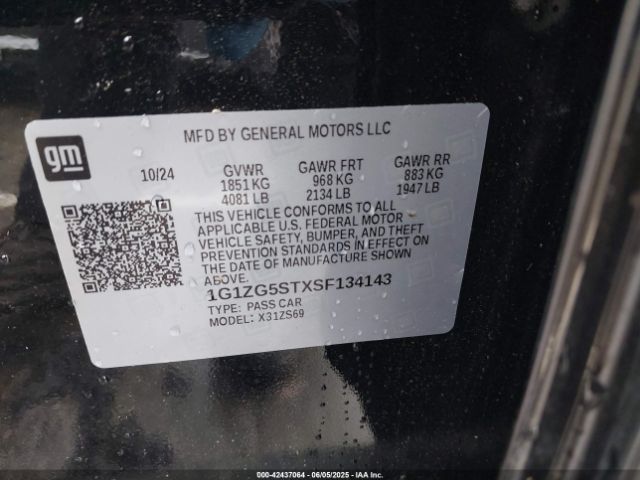 2025 CHEVROLET MALIBU 1G1ZG5STXSF134143 Photo 8
