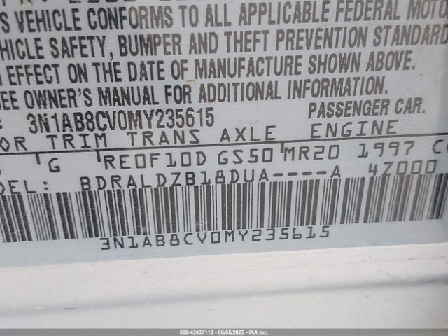 2021 NISSAN SENTRA 3N1AB8CV0MY235615 Photo 8