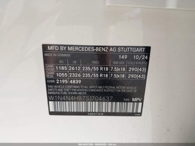 2025 MERCEDES-BENZ GLA 250 W1N4N4HB7SJ704637 Photo 8