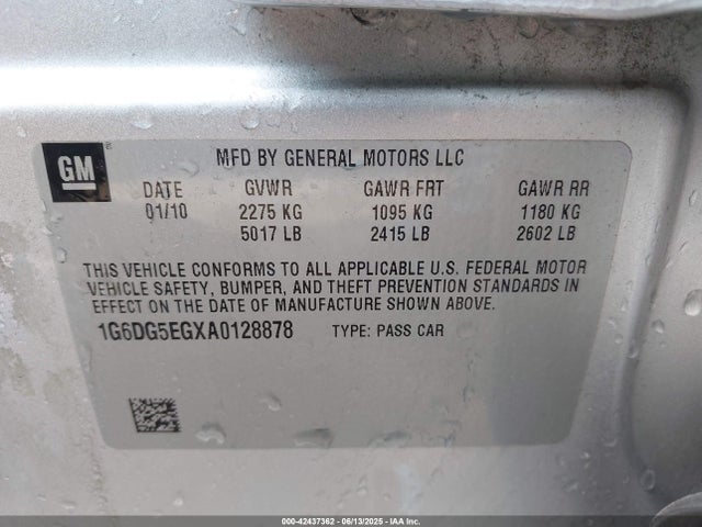 2010 CADILLAC CTS 1G6DG5EGXA0128878 Photo 8