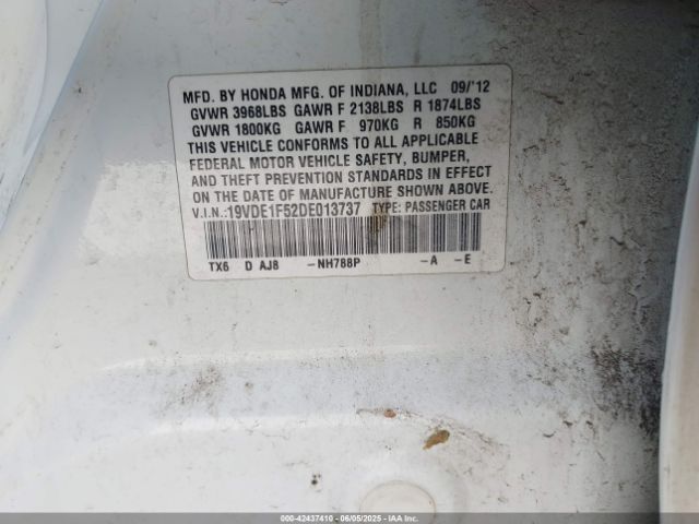 2013 ACURA ILX 19VDE1F52DE013737 Photo 8