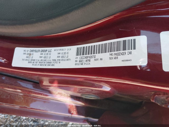 Chrysler 200 2015 1C3CCCAB9FN526732 Image 9