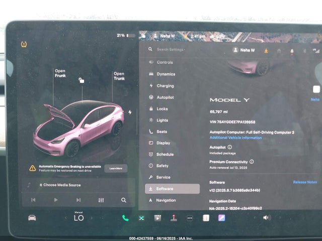 2023 TESLA MODEL Y 7SAYGDEE7PA126958 Photo 6