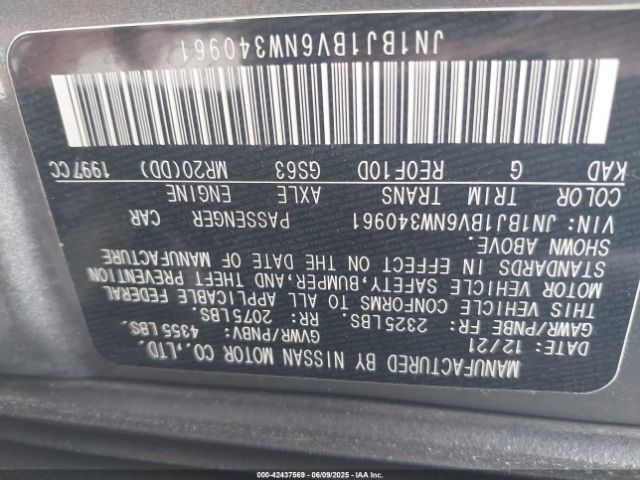 2022 NISSAN ROGUE SPORT JN1BJ1BV6NW340961 Photo 8
