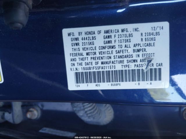 2015 ACURA TLX 19UUB1F55FA011570 Photo 8